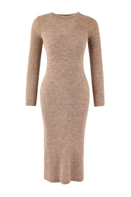 Bej Maxi Ekose Detayl? 2li Dokuma Triko Elbise TWOAW26EL00379 - Trendyolmilla фото 7