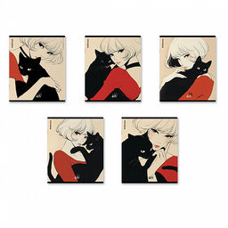 Цена за 5 шт. Тетрадь общая ученическая ErichKrause Elegant Style, 48 листов, матовая ламинация, клетка_MIX-PACK  фото 2