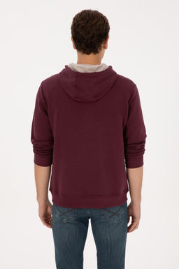 Erkek Bordo Sweatshirt