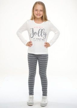 брюки дев. чёрный/белый 773126/90ввэ