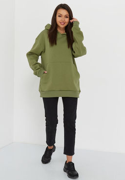 Худи женское KATHARINA KROSS KK-HK-003K-оливковый фото 2