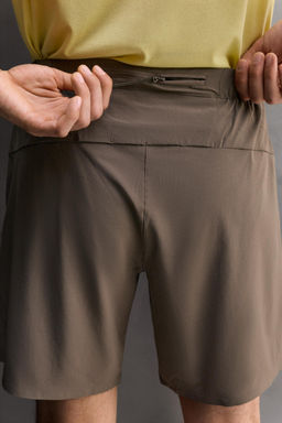 PANTALONES CORTOS ENTRENAMIENTO 9 / Marr?n oscuro - Zara фото 5