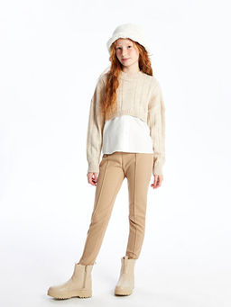 Beli Lastikli K?z ?ocuk Uzun Tayt - Waikiki фото 4