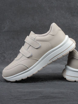 03-YH516-2 DK. BEIGE Кроссовки женские (натуральная кожа)