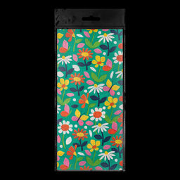 АКЦИЯ Цена за 1 шт. Набор ErichKrause Decor 4 листа упаковочной бумаги тишью Цветочная поляна 50х70см