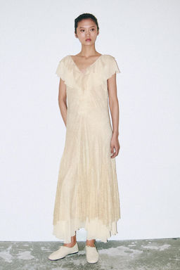 ZW COLLECTION LACE FRILL DRESS