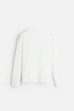 T-SHIRT IN CHECK TEXTURE - Zara фото 15