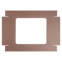 Цена за 5 шт. Коробка сборная без печати крышка-дно бурая с окном 37 х 32 х 7 см - Simaland фото 3