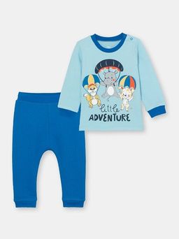 CRB wear/CSNB 90085-43-305 Комплект для мальчика (джемпер, брюки), голубой/Ex.Cherubino