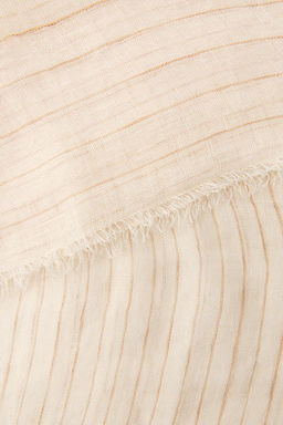 STRIPED 100% LINEN SCARF - Zara фото 5