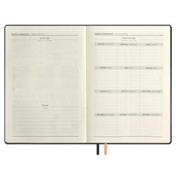 Ежедневник недатированный ESCALADA, А5+, 160 л., арт. 67184/ 10 САРИФ ЧЁРНЫЙ