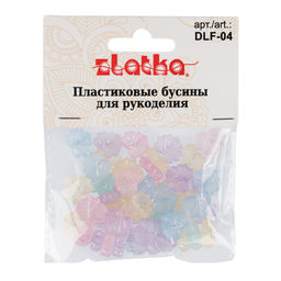 Бусина Zlatka MIX пластик DLF-04 13 х 10 мм 10 х 25 г  1 г №01 - Preciosa фото 3