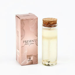 Свеча гелевая в колбе SEE YOU HOME «Жемчуг», 3×3×8 см