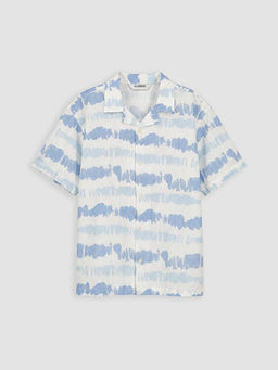 Batik Desenli Poplin Erkek ?ocuk G?mlek