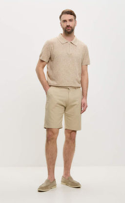 Шорты лен F511-0960-1Rus d.beige - Fine joyce фото 9