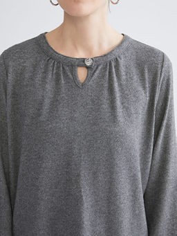 Bisiklet Yaka F?rf?rl? Bluz