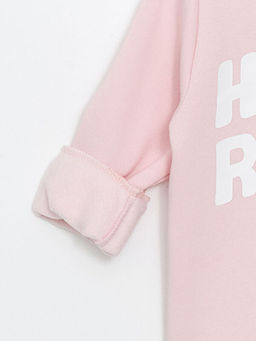 Bisiklet Yaka Bask?l? K?z Bebek Sweatshirt - Waikiki фото 3