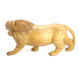 Статуэтка из дерева Лев символ власти, роскоши, защиты и стабильности 14см-31см - Сандаловый дом фото 2