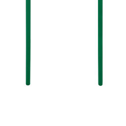 Арка садовая, 240×125×20 см, для вьющихся растений, металлическая, зелёная