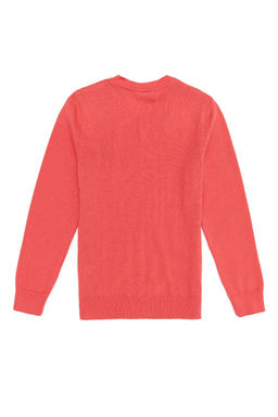 Базовый свитер с цветком граната для девочек Неожиданная скидка в корзине - U.s. polo assn фото 2