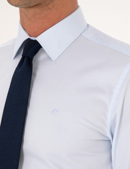 A__k Mavi Slim Fit %100 Pamuk Klasik G_mlek - Cacharel фото 7