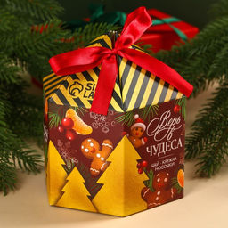 Подарочный набор Верь в чудеса: чай чёрный, вкус: глинтвейн, 50 г., кружка 300 мл., носки 36 - 39 размер