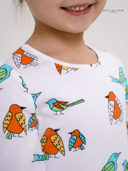 Платье Моана птички на белом - Sovalina фото 15