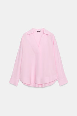 BLUSA ESTAMPADA RAYAS / Rosa - Zara фото 8