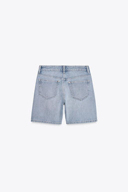 TRF MID-RISE DENIM BERMUDA SHORTS - Zara фото 9