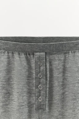 SHORTS MEZCLA LYOCELL BOTONES / Gris - Zara фото 7
