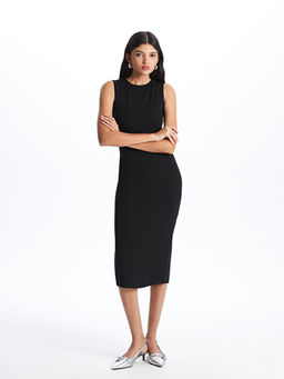 Bisiklet Yaka Kad?n Bodycon Elbise