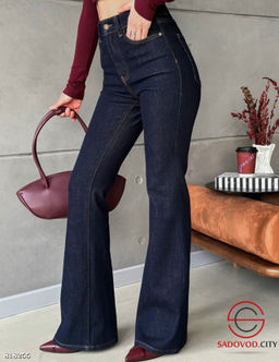 Джинсы клеш с высокой посадкой - Bruno фото 2