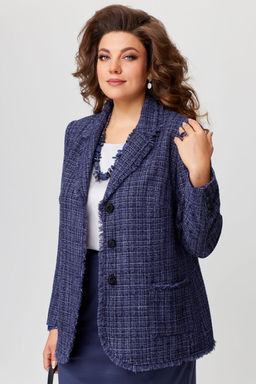 Жакет FITA 20511 сине-баклажановый