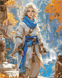 ФРЕЯ PNB/PL-315 Набор для раскрашивания по номерам 50 х 40 см Воин духа