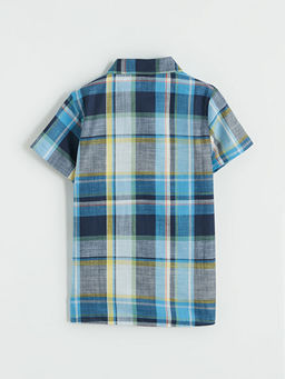 Ekose K?sa Kollu Erkek ?ocuk G?mlek