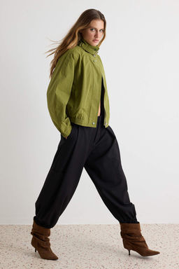 Ye_il Oversize Kal_p Dik Yaka Ceket Mont TWOAW27MO00091 - Trendyolmilla фото 2