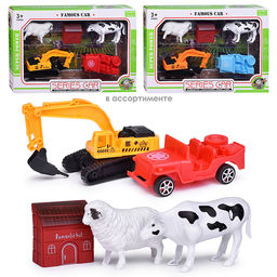 Набор машин "Юный фермер" в коробке