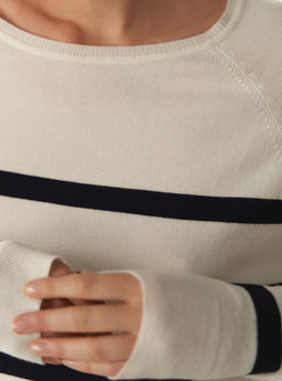 Conso/KJL 230743 - milk/dark blue Джемпер женский фото 2