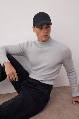 TRENDYOL MAN Ekru Slim Fit Pamuklu Yar?m Bal?kc? Yaka Fitilli Orgu Kazak TMNAW21KZ0568 - Trendyolmilla фото 85