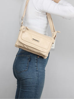 Сумка женская искусственная кожа Guecca-104, 3 отд, плечевой ремень, св, бежевый SALE 264069 - Adelia фото 9