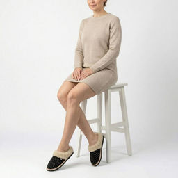 Тапочки-шлепанцы арт. М10/02-02 ВУНА Черная мушка