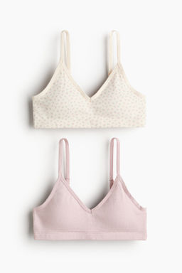 Pack de 2 crop tops con relleno