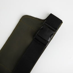 Сумка для бега на пояс, со светоотражающими элементами, с отверстием для наушников, 24×0.3×10 см, хаки