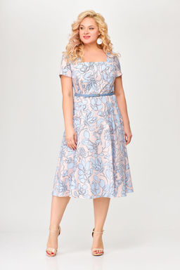 Блуза Swallow 803.2 черный+серебряный узор фото 845