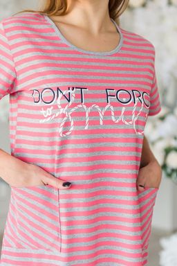 Туника женская из кулирки Smile розовый - Амадэль фото 5