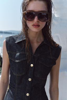 Z1975 DENIM MINI DRESS - Zara фото 22