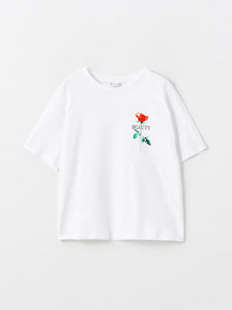 Bisiklet Yaka K?z ?ocuk Ti??rt