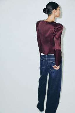 Blusa con mangas abullonadas - H&m фото 5