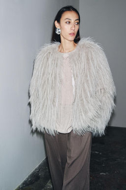 ZW COLLECTION FAUX FUR COAT