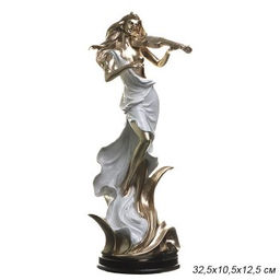 Статуэтка Дама со скрипкой 32,5x10,5x12,5 см / 288-1 /уп 12/ - Галеонтрейд фото 3